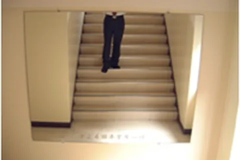 階段掲示姿見大鏡